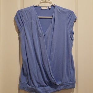 Momzelle cornflower blue nursing shirt